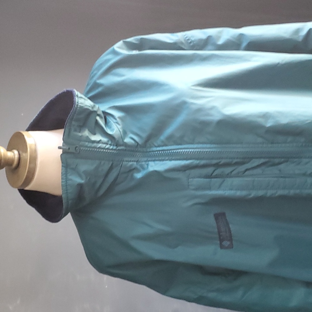 Columbia unisex Green full zip rain jacket size XL oversize - Picture 3 of 14